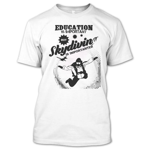 A black t-shirt with the shopify logo