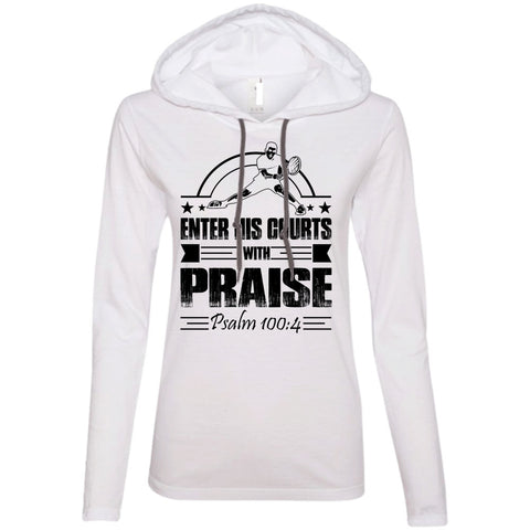 A black t-shirt with the shopify logo