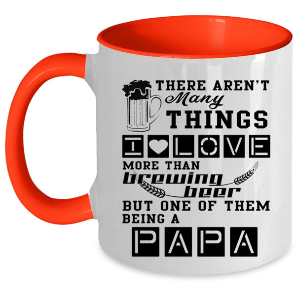 Being A Papa Coffee Mug, I Love Brewing Beer Accent Mug