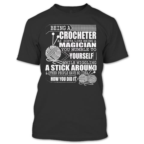 A black t-shirt with the shopify logo