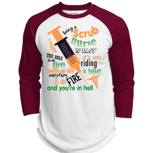 Being A Scrub Nurse Is Easy T Shirt, Being A Doctor T Shirt, Awesome T-Shirts  (Polyester Game Baseball Jersey)