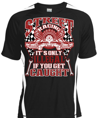 A black t-shirt with the shopify logo