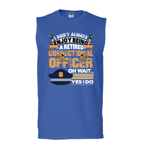 Being A Retired Correctional Officer T Shirt, Coolest Correctional Officer T Shirt, Cool T Shirt (Men's Cotton Sleeveless)