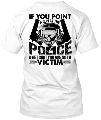 A black t-shirt with the shopify logo