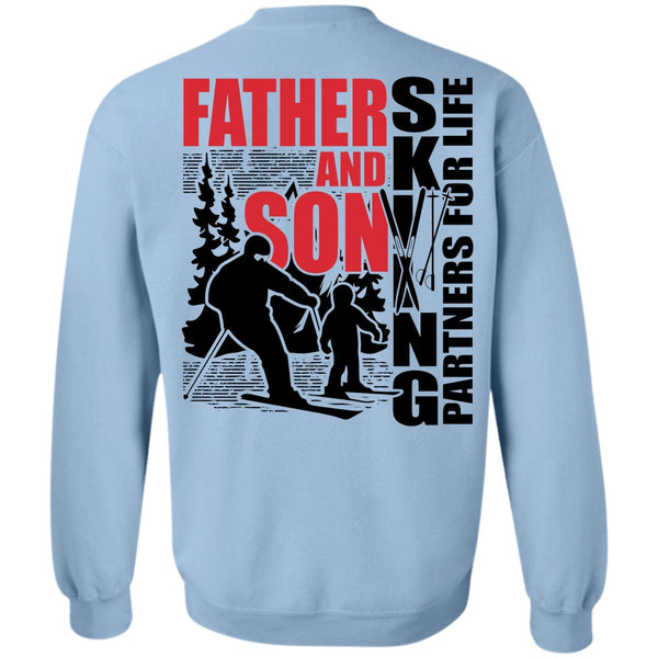 I Love Skiing T Shirt, Father And Son Skiing Partners For Life Sweatshirt