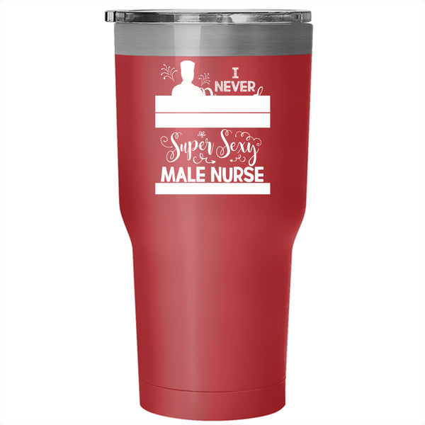 I'd Grow Up To Be A Male Nurse Tumbler 30 oz Stainless Steel, Gift For My Son Travel Mug