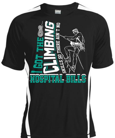 A black t-shirt with the shopify logo