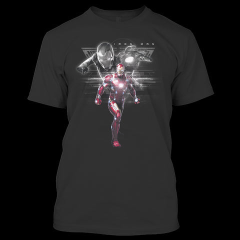 A black t-shirt with the shopify logo