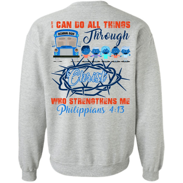 I Love Bus T Shirt, I Can Do All Things Through Christ Sweatshirt