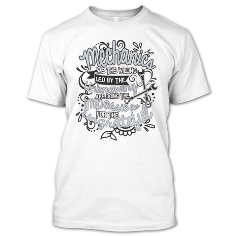 A black t-shirt with the shopify logo