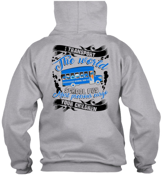 I Transport The World School Bus T Shirt, I Love Bus T Shirt