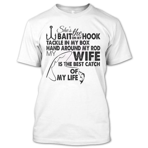 A black t-shirt with the shopify logo