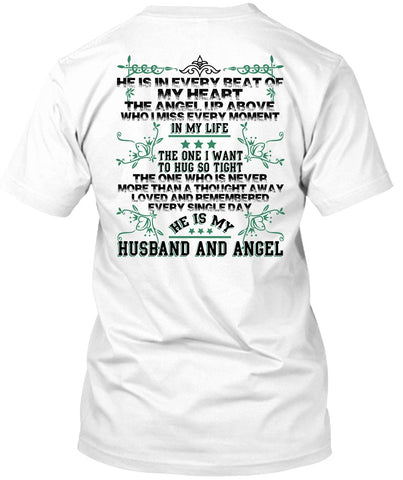 A black t-shirt with the shopify logo