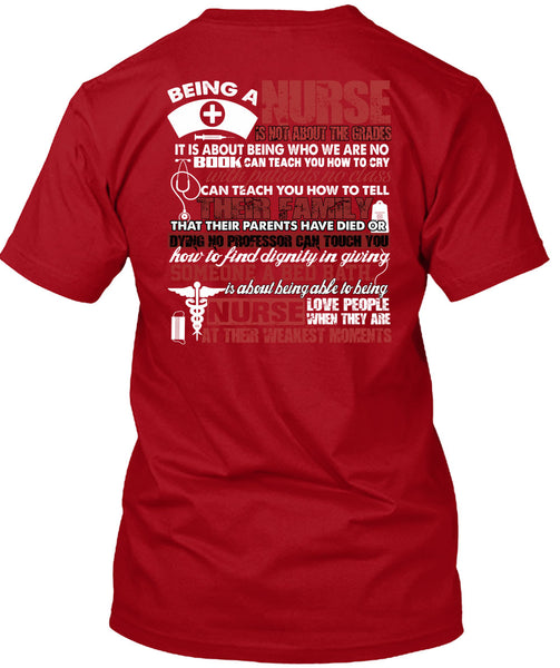 Being A Nurse T Shirt, Nurse Love People T Shirt