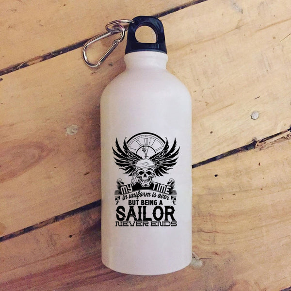 Being A Sailor Neverends 20 oz Stainless Steel Bottle,I Love Sailing Outdoor Sports Water Bottle