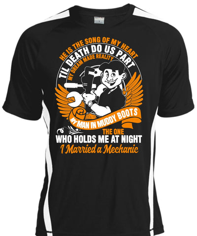 A black t-shirt with the shopify logo