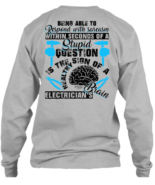 Electrician's Brain T Shirt, I Love Electrician T Shirt
