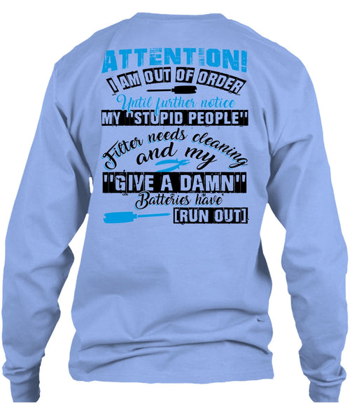 I Am Out Of Order T Shirt, I Love Electrician T Shirt