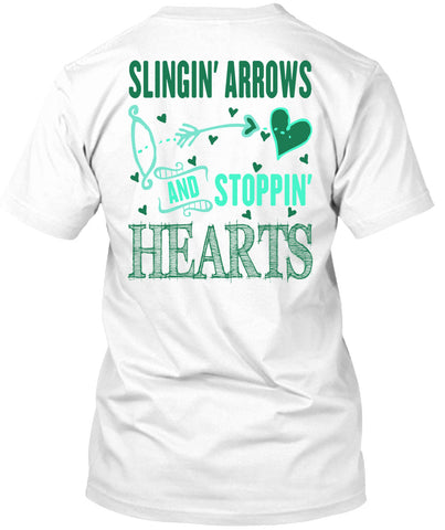 A black t-shirt with the shopify logo