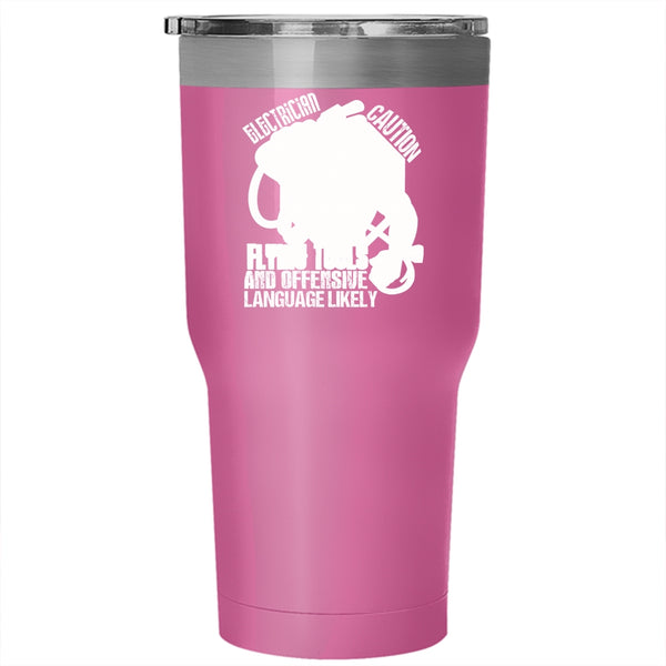 Electrician Tumbler 30 oz Stainless Steel, Best Gift For Electricians Travel Mug
