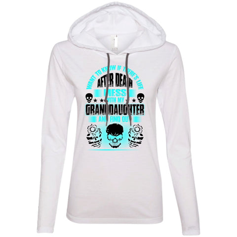 A black t-shirt with the shopify logo