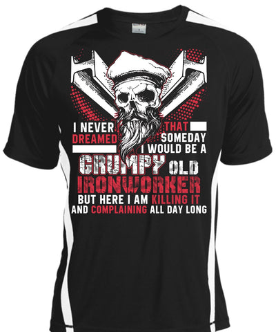 A black t-shirt with the shopify logo