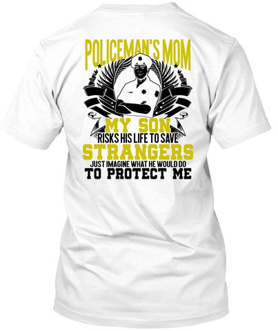 A black t-shirt with the shopify logo