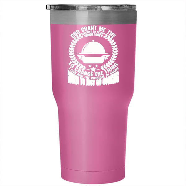 Just Go Cooking Tumbler 30 oz Stainless Steel, Funny Gift For Chefs Travel Mug