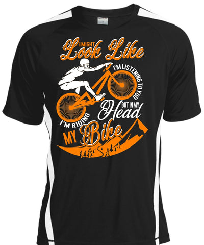 A black t-shirt with the shopify logo