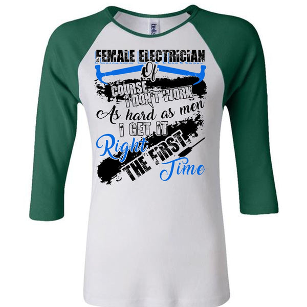 Female Electrician Of Course T Shirt, I Love Electrician T Shirt, Awesome T-Shirts