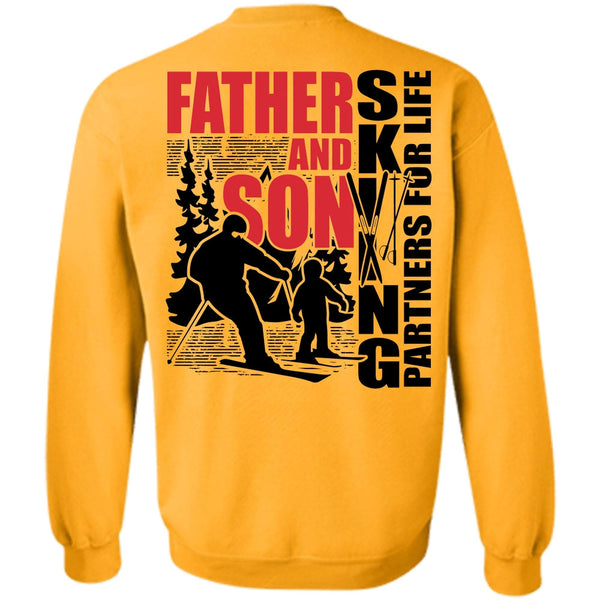 I Love Skiing T Shirt, Father And Son Skiing Partners For Life Sweatshirt