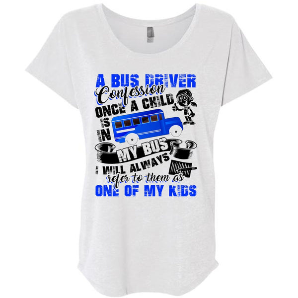 A Bus Driver Confession Once A Child T Shirt, Being A Bus Driver T Shirt, Awesome T-Shirts