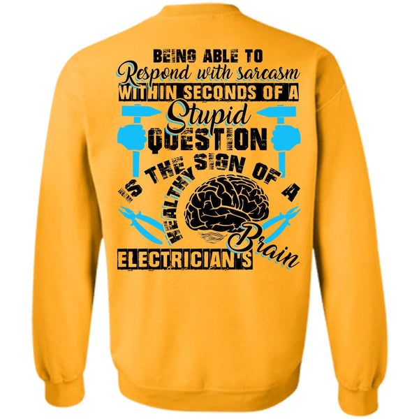 I Love Electrician T Shirt, Electrician's Brain Sweatshirt
