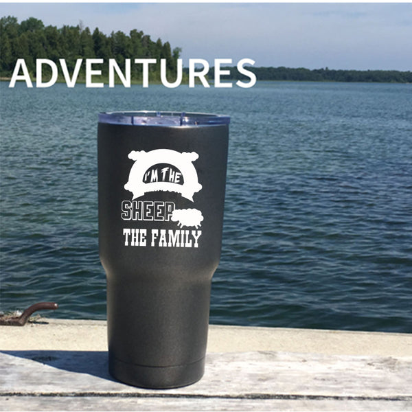 I'm The Rainbow Sheep Of The Family Tumbler 30 oz Stainless Steel, Cute Travel Mug