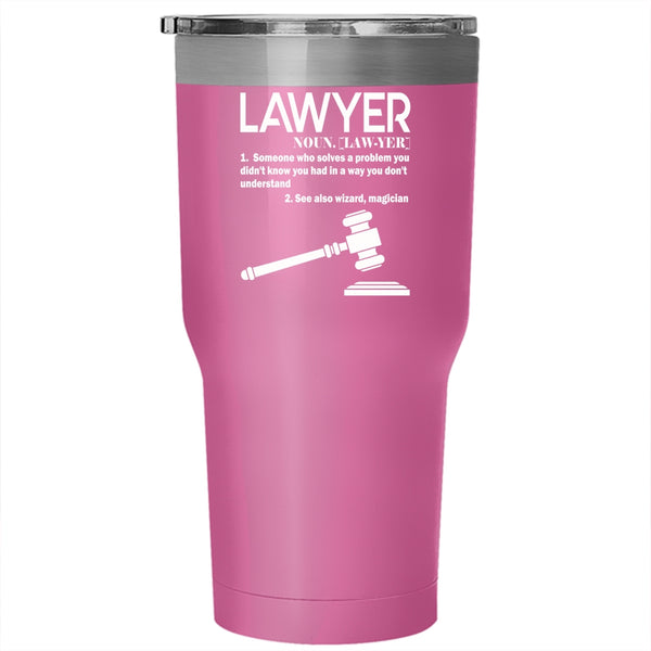 Lawyer Tumbler 30 oz Stainless Steel, Best Gift For Lawyer Travel Mug