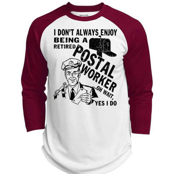 Being A Retired Postal Worker T Shirt, I Love Postman T Shirt, Awesome T-Shirts  (Polyester Game Baseball Jersey)