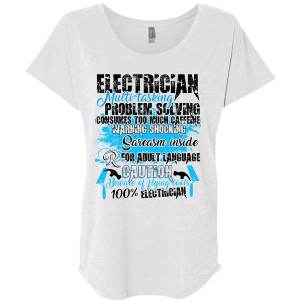 Electrician Multitasking T Shirt, I Love Electrician T Shirt, Awesome T-Shirts