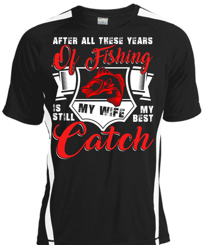 A black t-shirt with the shopify logo