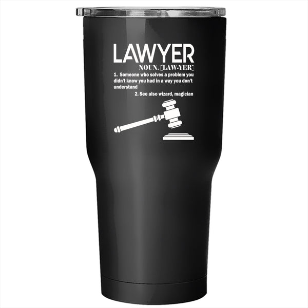 Lawyer Tumbler 30 oz Stainless Steel, Best Gift For Lawyer Travel Mug