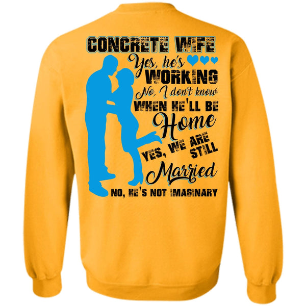 I Love Wife T Shirt, Concrete Wife Sweatshirt