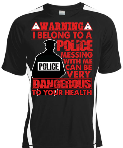 A black t-shirt with the shopify logo