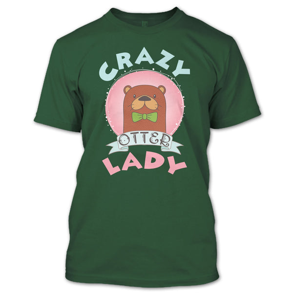 Crazy Otter Lady T Shirt, I Love Otter T Shirt