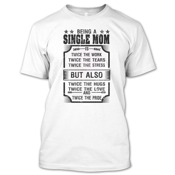 A black t-shirt with the shopify logo