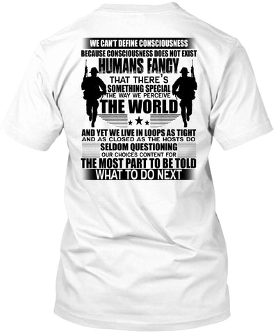 A black t-shirt with the shopify logo