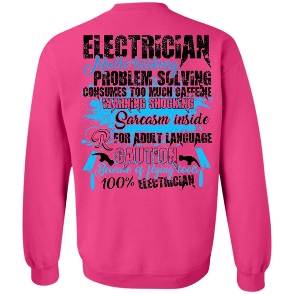 I Love Electrician T Shirt, Electrician Multitasking Sweatshirt