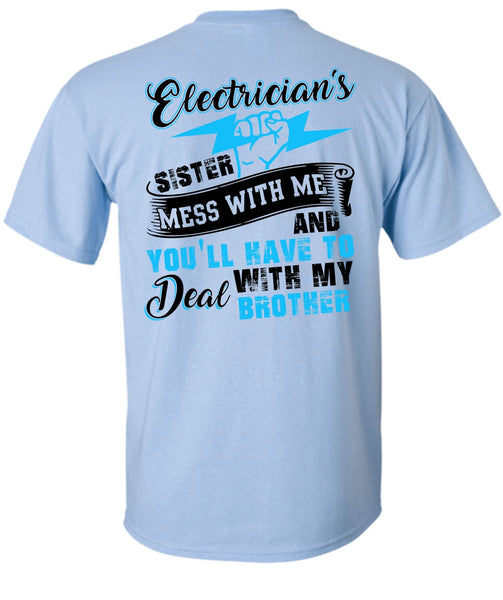 Electrician's Sister T Shirt, I Love Electrician T Shirt