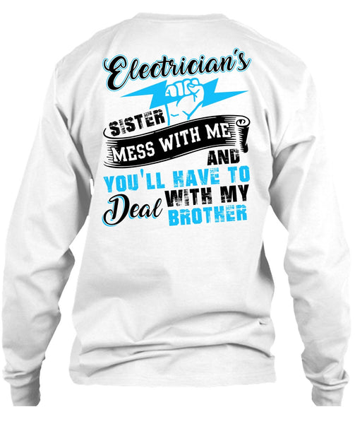 Electrician's Sister T Shirt, I Love Electrician T Shirt