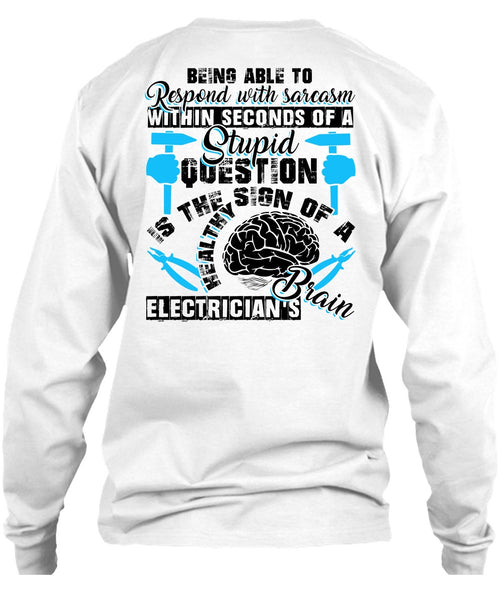 Electrician's Brain T Shirt, I Love Electrician T Shirt