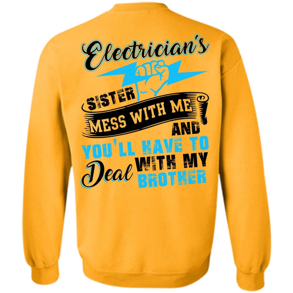 I Love Electrician T Shirt, Electrician's Sister Sweatshirt
