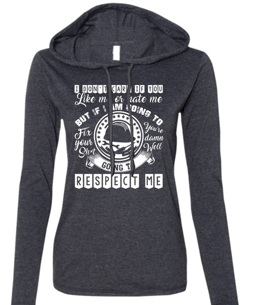 I Am Going To Fix T Shirt, I Love Electrician T Shirt (Anvil Ladies Ringspun Hooded)